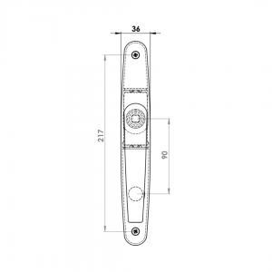 KAPI KOLU PL EGE WC DELUX 7016