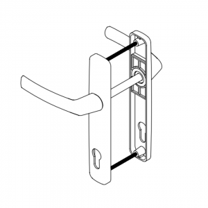 DOOR HANDLE AL LARA 85 MM AXIS 9016