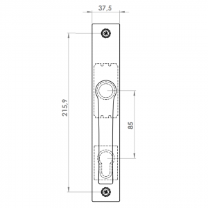 KAPI KOLU AL JUMBO MILANO 85 E 38 MM STRONG 8003