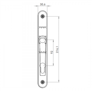 KAPI KOLU AL MILANO 92 E 30 MM UZUN OVAL 1013