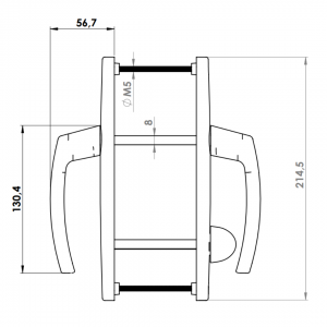 KAPI KOLU AL MILANO BALKON 9005 MAT