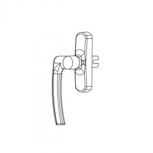 WINDOW HANDLE AL MILANO FACADE 7016